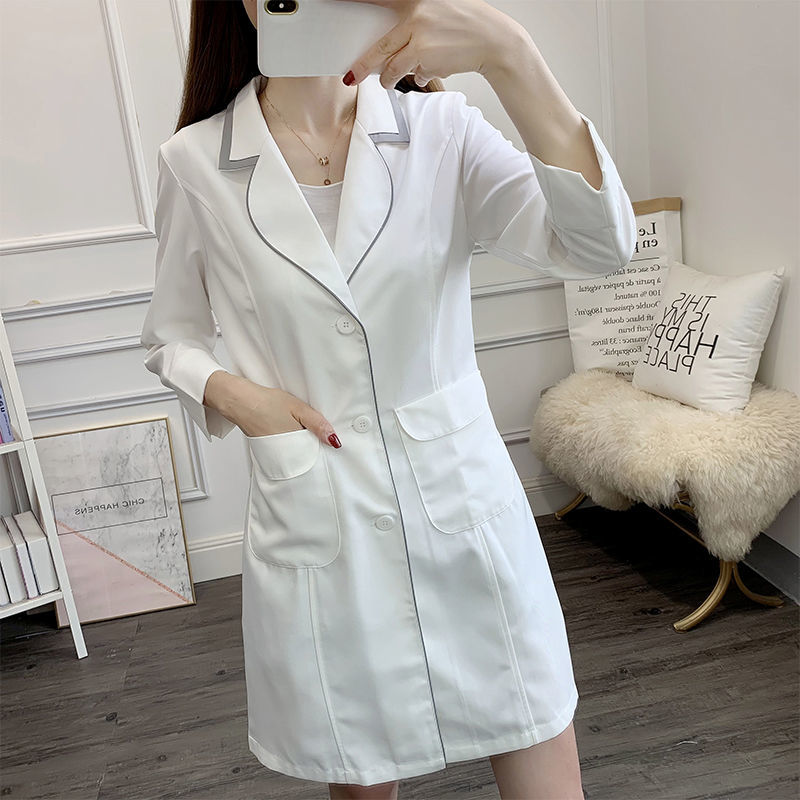 white short beauty uniform dre - Lab Coat Medical recension och pris