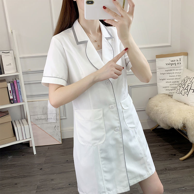 white short beauty uniform dre - Lab Coat Medical recension och pris