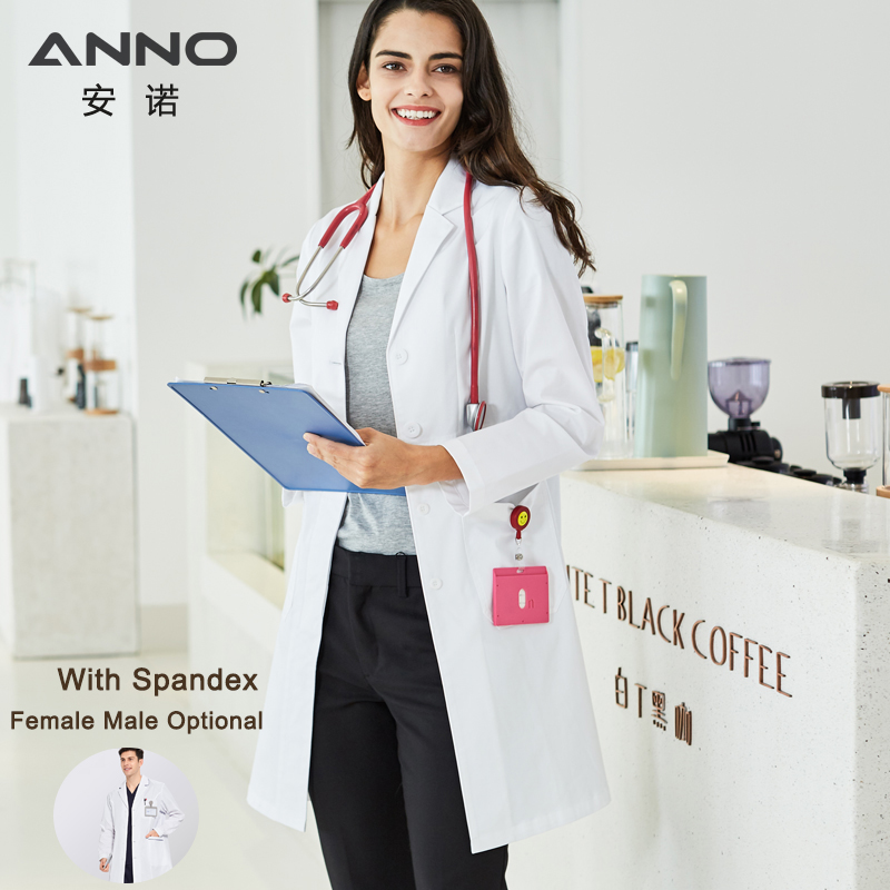 ANNO Long Sleeve Lab Uniforms  - Lab Coat Medical recension och pris