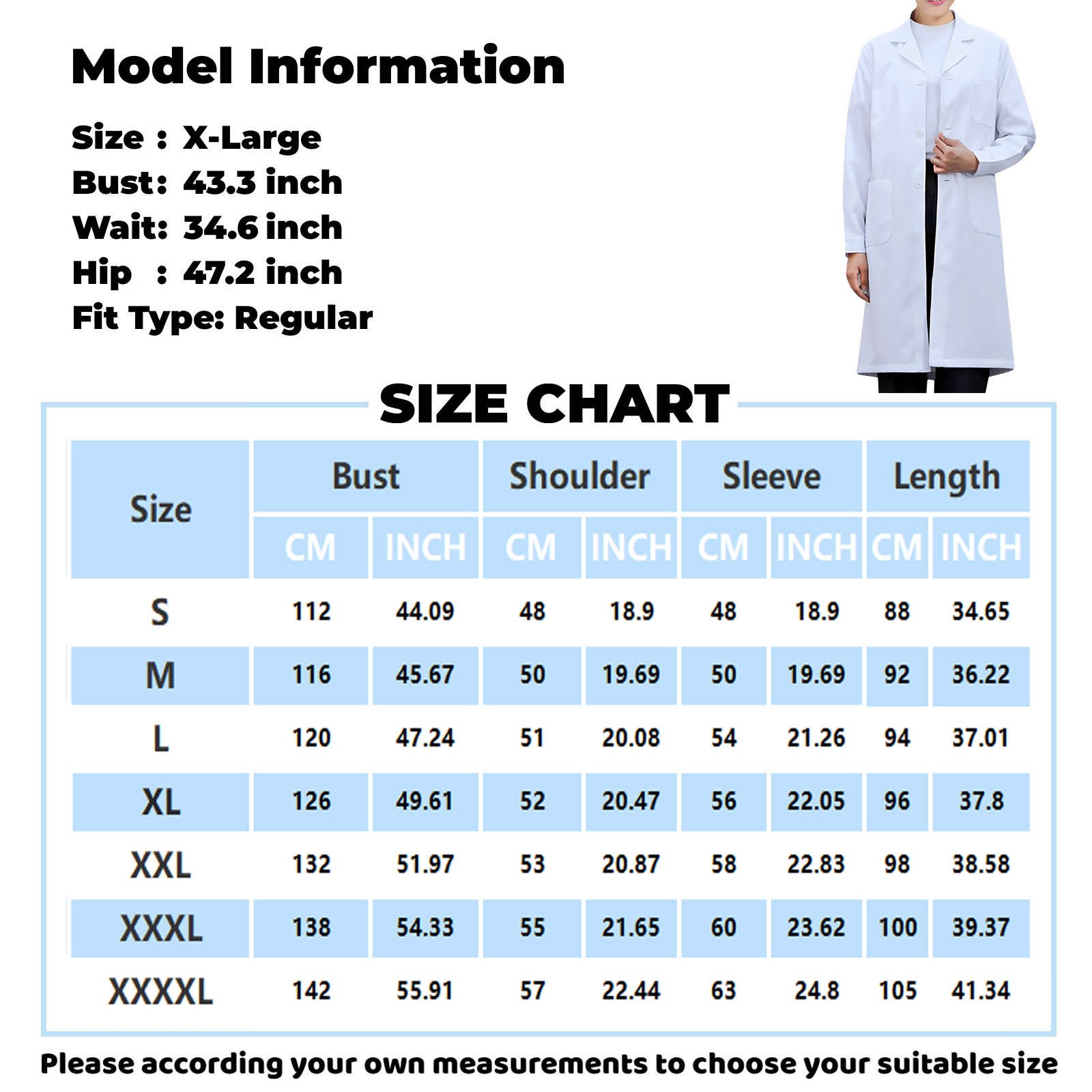 White Lab Coat For Women Men S - Lab Coat Medical recension och pris