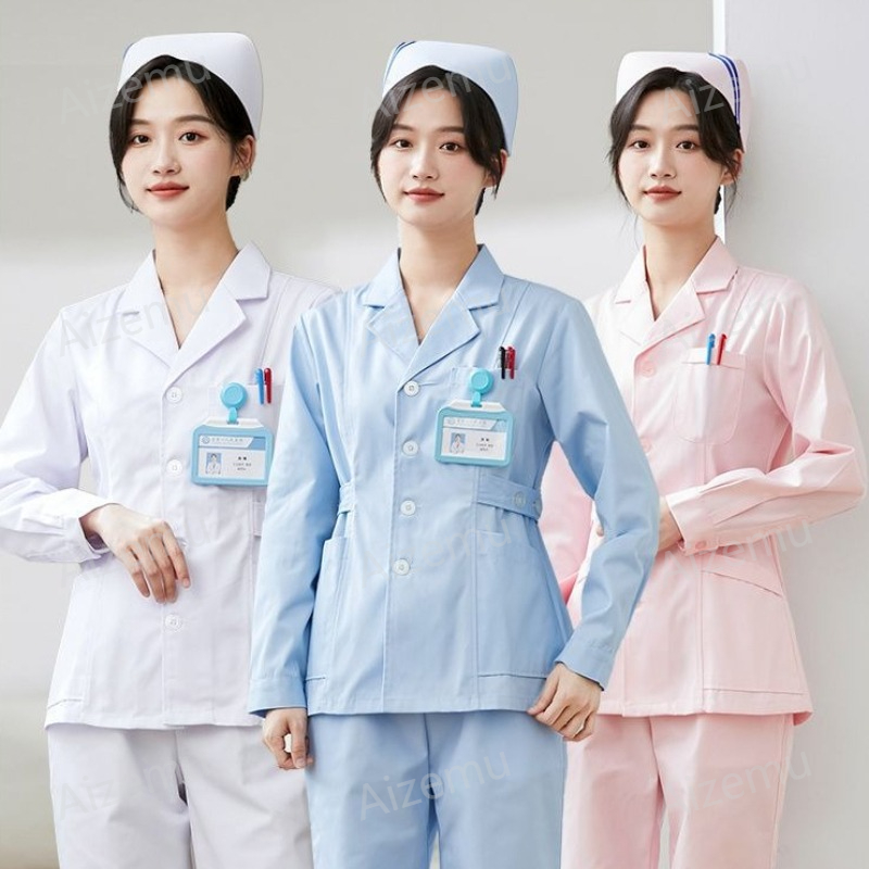New White Long Sleeve Nurse Un - Lab Coat Medical recension och pris