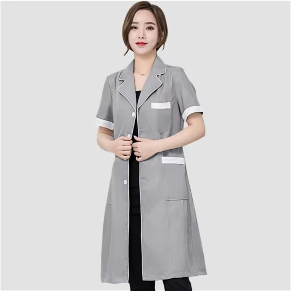 High grade gray solid color sl - Lab Coat Medical recension och pris